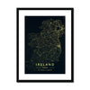 Nightlight - Ireland 2 - Map Matte Print by doingly
