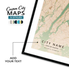 Custom Map 1 - Map Matte Print by doingly