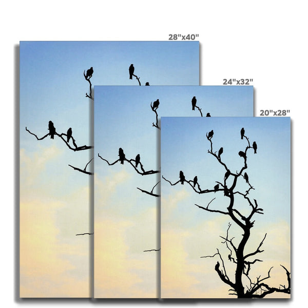 Avian Arbor 9 - Macabre Canvas Print by doingly
