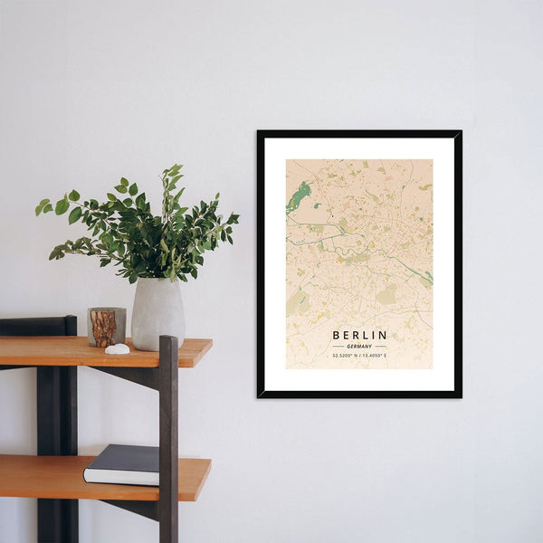 Berlin Maps 2 - Map Matte Print by doingly