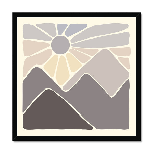 Boho Peak 07 1 - Landscapes Framed Print by doingly