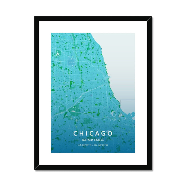 Chicago Map Prints 6 - Map Matte Print by doingly