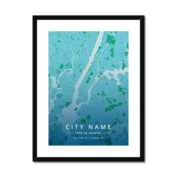 Custom Map 5 - Map Matte Print by doingly