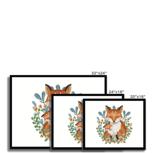 Enchanted Bonds - Fox 5 - Animal Poster Print by doingly