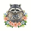 Enchanted Bonds - Racoon 2 - Animal Poster Print by doingly