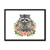 Enchanted Bonds - Racoon 1 - Animal Poster Print by doingly