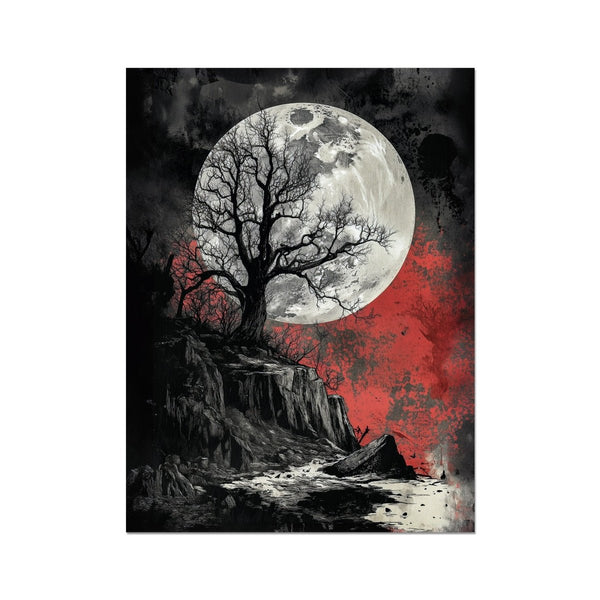 Full Moon Embrace 6 - Macabre Canvas Print by doingly