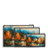 Golden Leaves & Urban Dreams 9 - Abstract Canvas Print by doingly