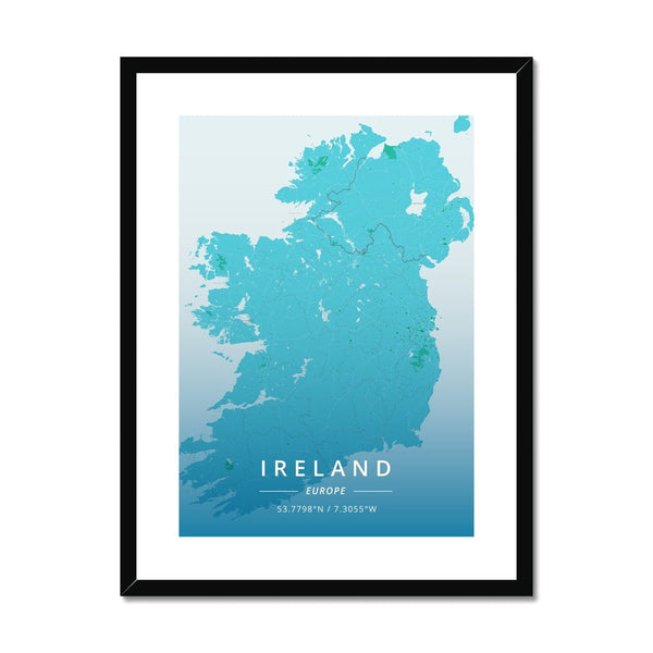 Ireland Map Prints 5 - Map Matte Print by doingly