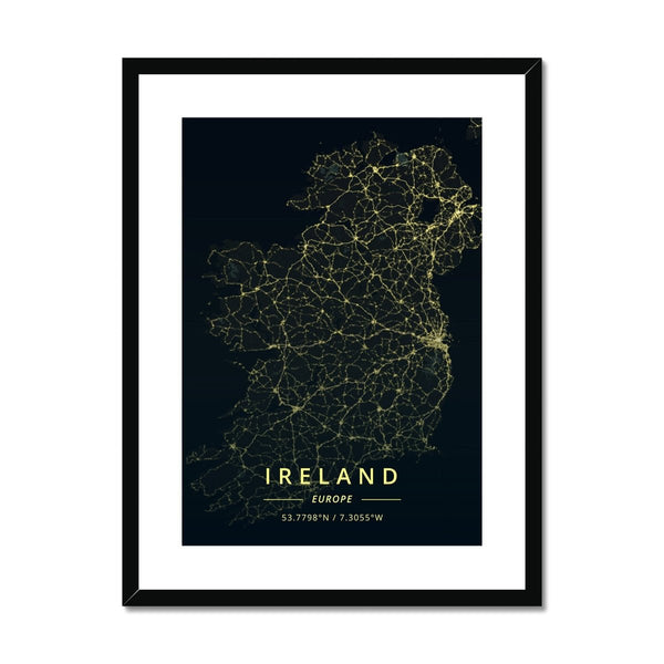 Ireland Map Prints 6 - Map Matte Print by doingly