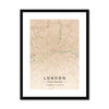 London Map Prints 4 - Map Matte Print by doingly