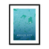 Mexico City Map Prints 6 - Map Matte Print by doingly