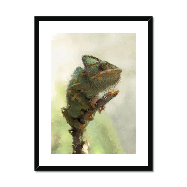 Portrait - Chameleon 1 - Animal Matte Print by doingly