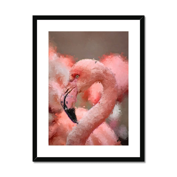 Portrait - Flamingo 1 - Animal Matte Print by doingly