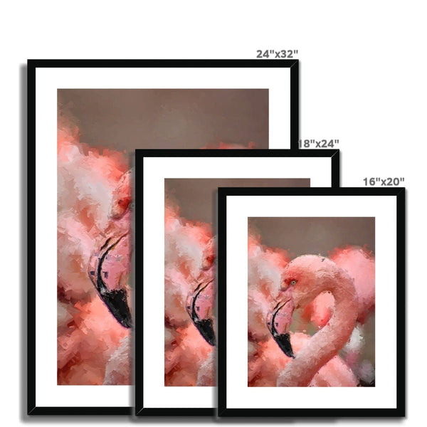 Portrait - Flamingo 5 - Animal Matte Print by doingly