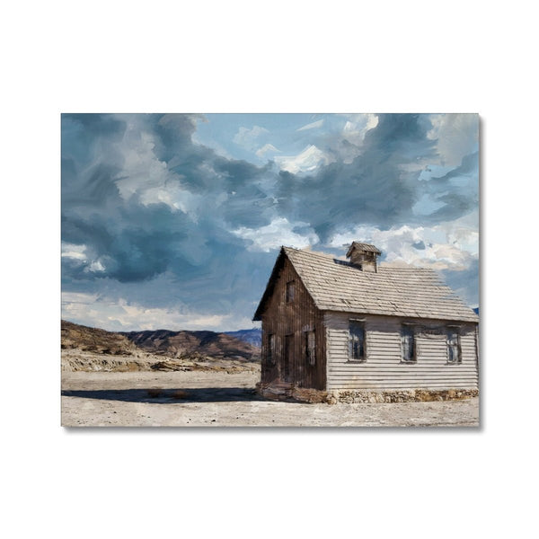 Prairie Oasis Schoolhouse 6 - New Canvas Print by doingly