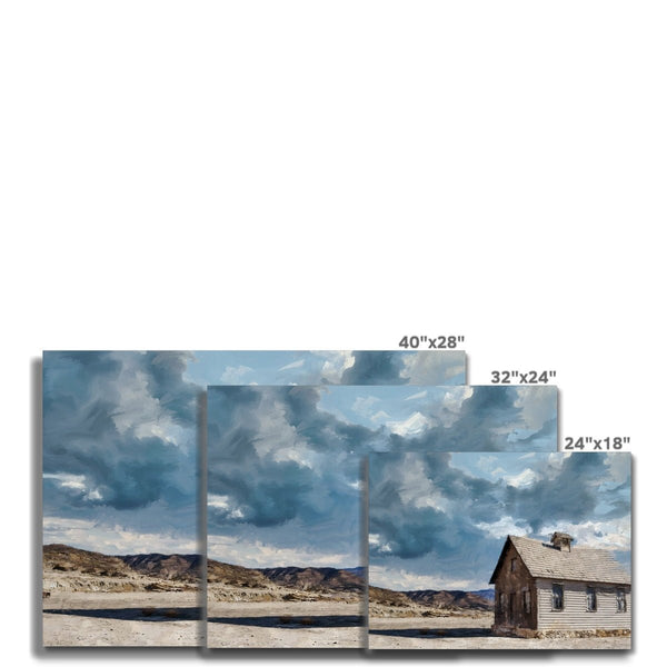 Prairie Oasis Schoolhouse 7 - New Canvas Print by doingly