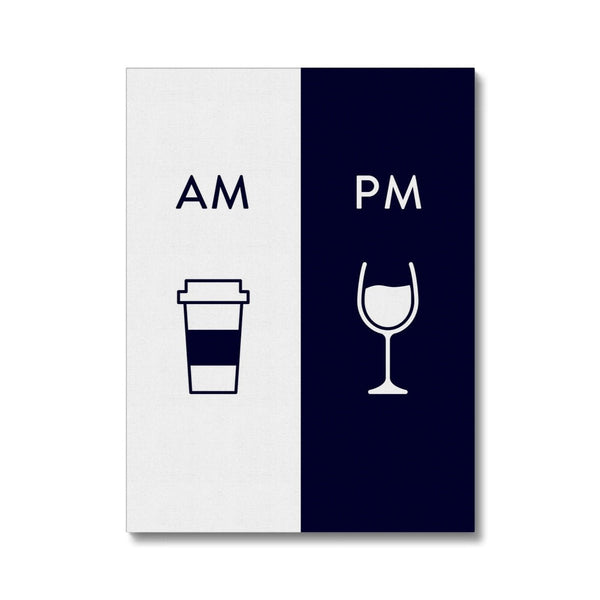 AM coffee PM wine 7 - New Canvas Print by doingly