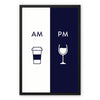 AM coffee PM wine 9 - New Canvas Print by doingly