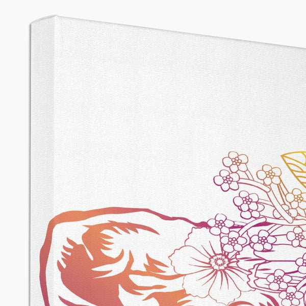 Bear Gradient 8 - Animal Canvas Print by doingly