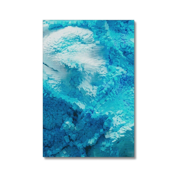 Blue Blocks 2 - Abstract Canvas Print by doingly