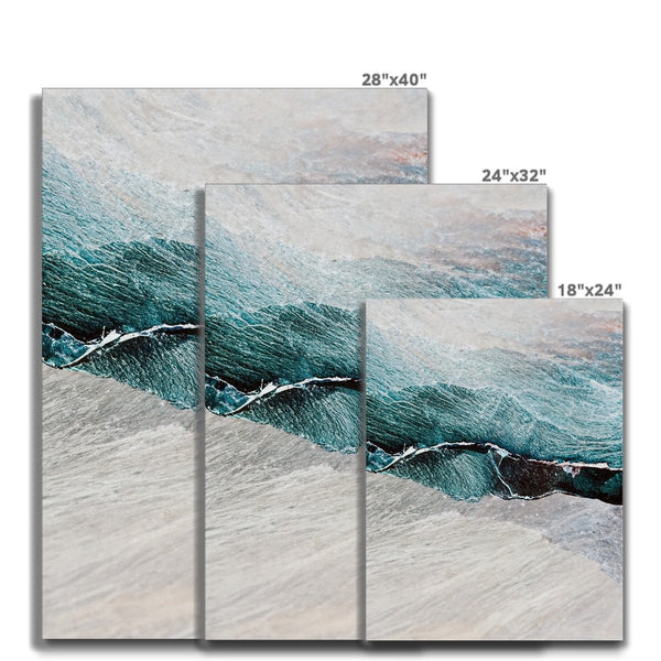 Blue Sea Playing 6 - Abstract Canvas Print by doingly