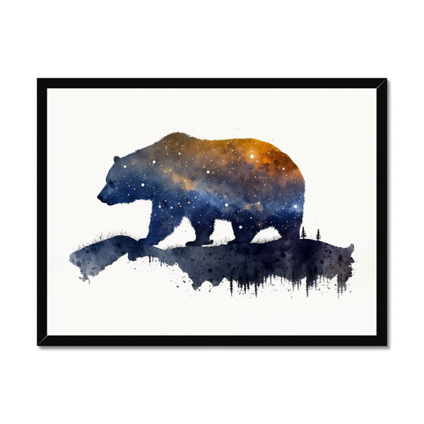 Celestial Starry Night - Bear 1 - Animal Poster Print by doingly