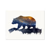 Celestial Starry Night - Bear 6 - Animal Poster Print by doingly