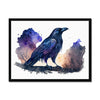 Celestial Starry Night - Crow 1 - Animal Poster Print by doingly