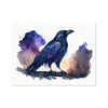 Celestial Starry Night - Crow 6 - Animal Poster Print by doingly