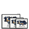 Celestial Starry Night - Deer 5 - Animal Poster Print by doingly
