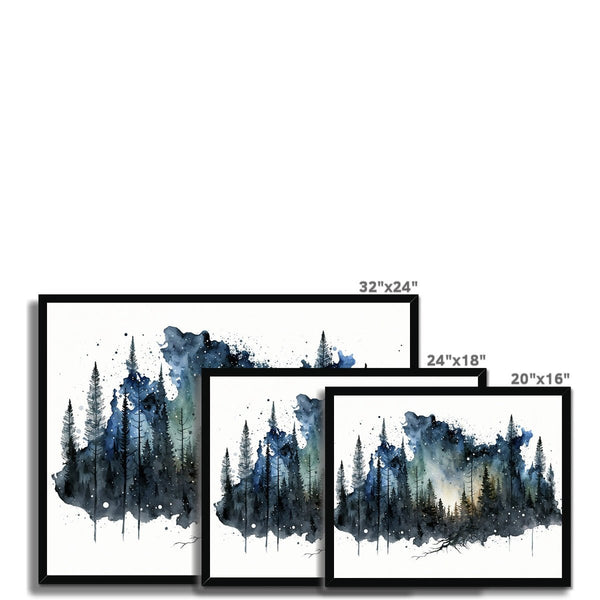 Celestial Starry Night - Forest 2 5 - Landscapes Poster Print by doingly