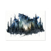 Celestial Starry Night - Forest 2 6 - Landscapes Poster Print by doingly