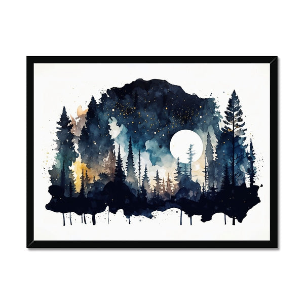Celestial Starry Night - Forest 3 1 - Landscapes Poster Print by doingly