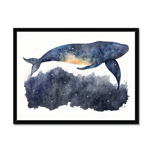 Celestial Starry Night - Whale 1 - Animal Poster Print by doingly