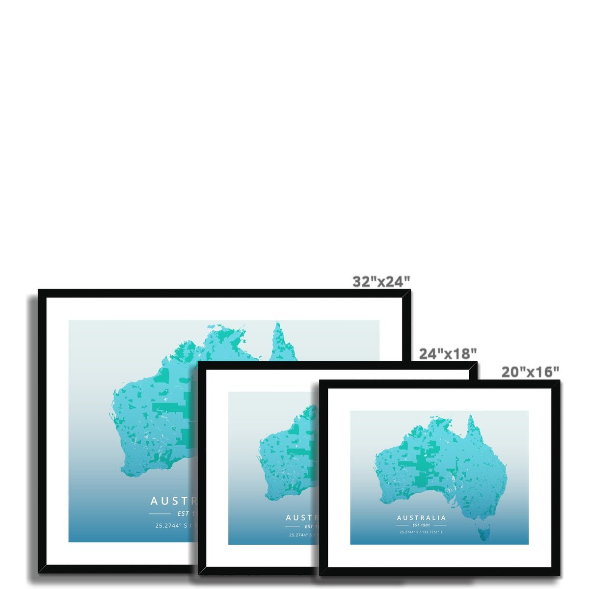 Chilled - Australia 5 - Map Matte Print by doingly