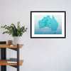 Chilled - Australia 1 - Map Matte Print by doingly