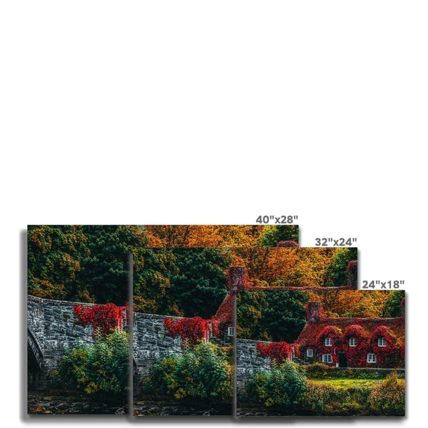 Cottage Leaves 7 - Landscapes Canvas Print by doingly