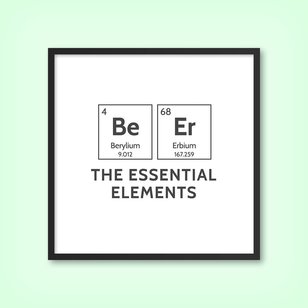 BEER (Elements) 1 - New Art Print by doingly