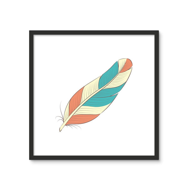 Boho Feathers A2 - New Art Print by doingly
