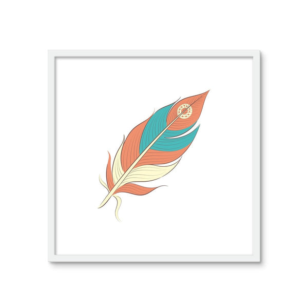 Boho Feathers A8 2 - Tile Art Print by doingly
