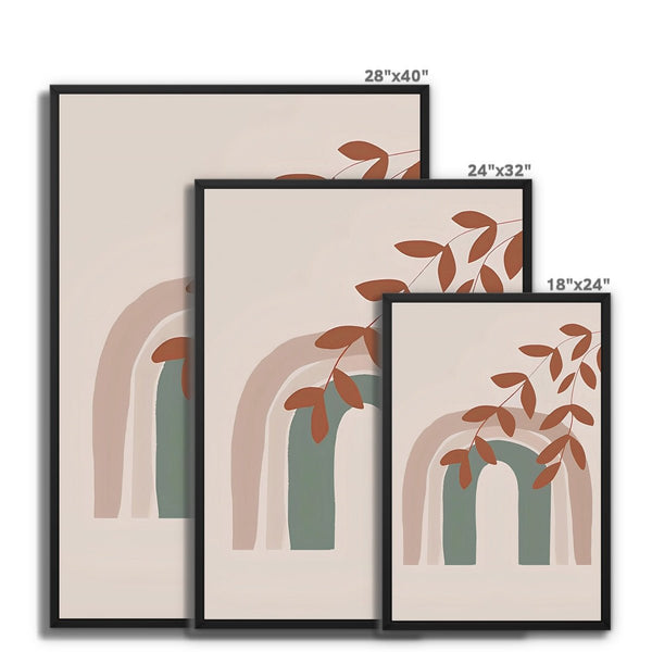 Boho Orbs & Plants 3 8 - Dual Canvas Print by doingly