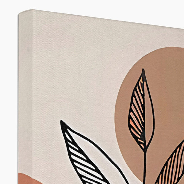 Boho Orbs & Plants 3 - Dual Canvas Print by doingly