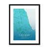 Chilled - Chicago 2 - Map Matte Print by doingly
