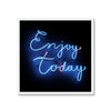 Enjoy Today (Neon Tile) - Tile Art Print by doingly