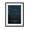 Galaxy - Los Angeles 2 - Map Matte Print by doingly