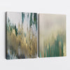 Green & Yellow Pull - Abstract Canvas Print by doingly