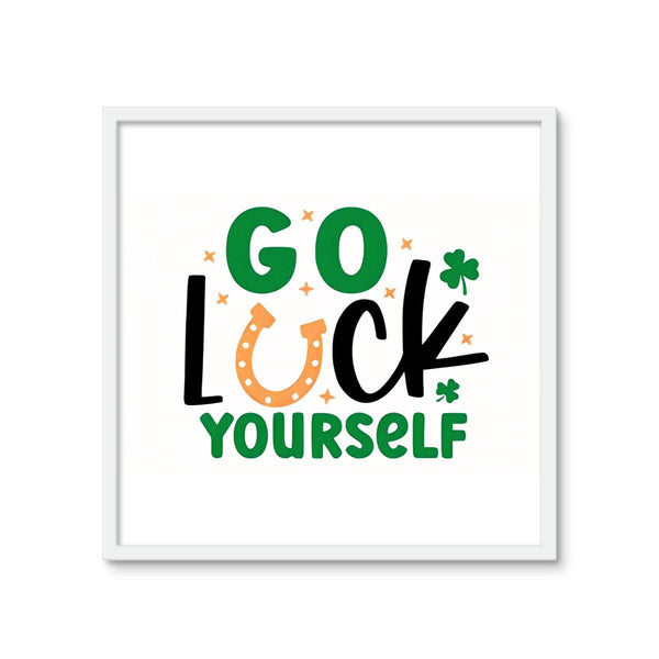 Luck Yourself 2 - Tile Art Print by doingly