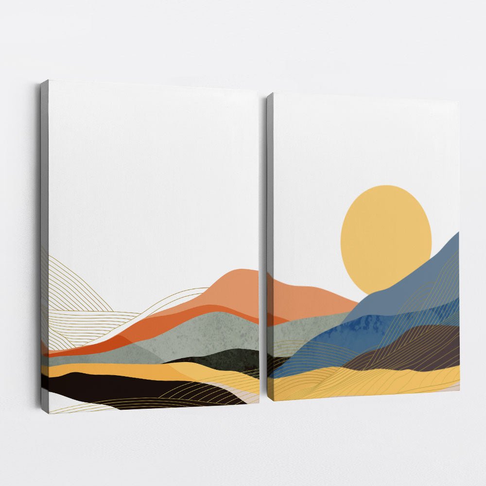 Minimal Mountains - Dual Canvas Print by doingly | Wall Décor.