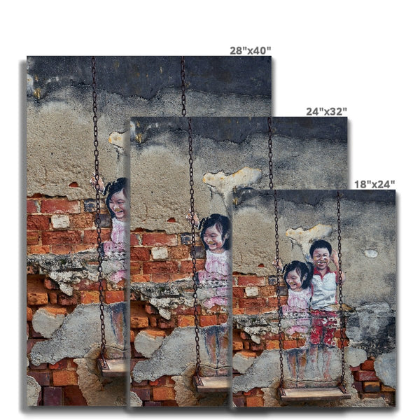 Play Time - Street Art Canvas Print by doingly